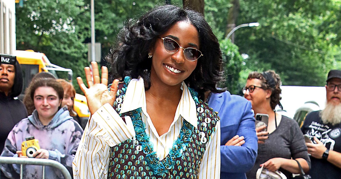 Ayo Edebiri Packs on the Patterns With Funky Outfit in NYC - Vimarsana News