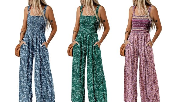 Dokotoo Casual Loose Sleeveless Wide Leg Jumpsuit Amazon