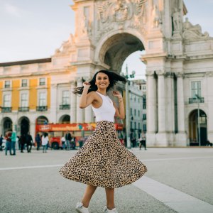 flowy slimming maxi skirt