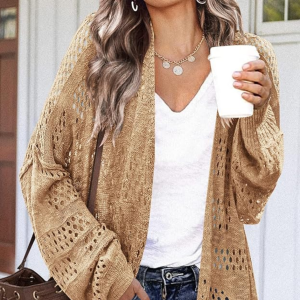 Hotouch Lightweight Crochet Cardigan