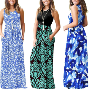 Molerani Maxi Dress with Pockets