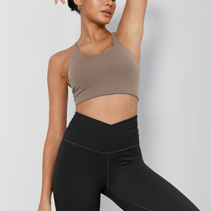 Ododos Cross Waist Yoga Leggings