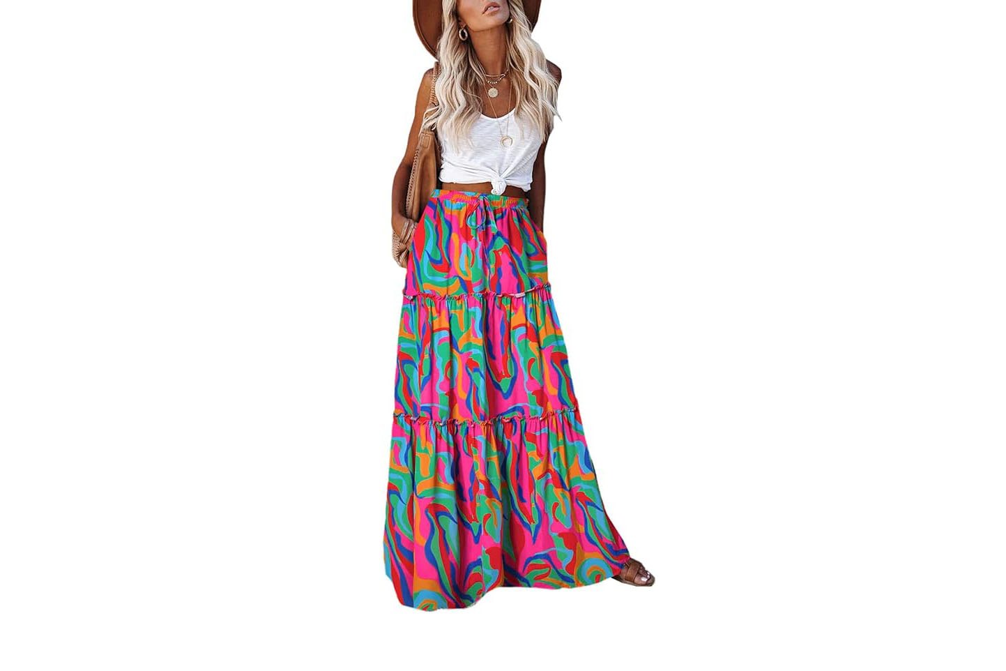 This Designer-Looking Maxi Skirt Hides Love Handles and Cellulite This Designer-Looking Maxi Skirt Hides Love Handles and Cellulite