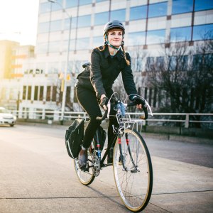 biking