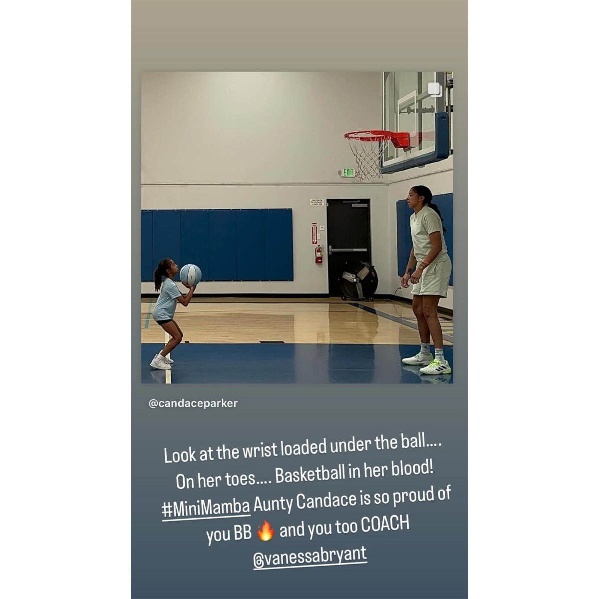 Kobe Bryant's Daughter Bianka Plays Basketball With Candace Parker | Us ...