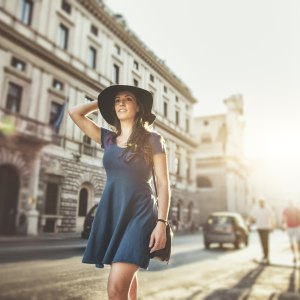 Woman In Dress