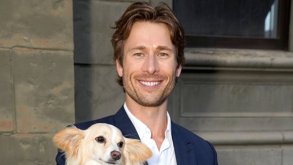 Glen Powell Knows His Internet Famous Dog Brisket Was ‘Meant to Be on a Movie Set’