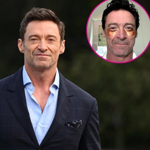 Hugh Jackman Practices Self-Care With Rose Gold Eye Masks- ‘This Is 55’