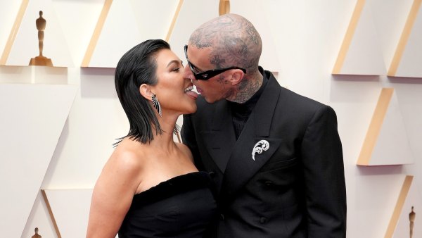 Kourtney Kardashian and Travis Barker Touch Tongues Before Kissing Each Other