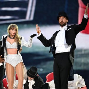 Travis Kelce Can't 'Let the Cat Out of the Bag' If He'll Join Taylor Swift's 'Eras Tour' Again