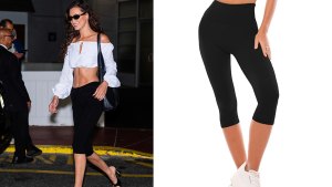 Bella Hadid cropped leggings