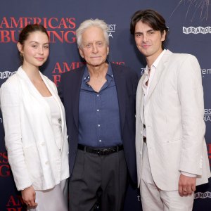 Michael Douglas Hits Red Carpet With His 2 Kids With Catherine Zeta-Jones