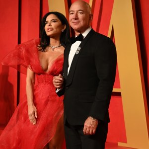 Lauren Sánchez and Jeff Bezos.