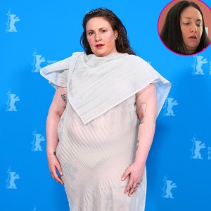 Promo Lena Dunham Shows Off Jet Black Hair
