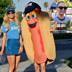 Promo Paris Hilton Nicole Richie in Hot Dog Costume Film The Simple Life Reboot 2