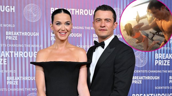 Shirtless Orlando Bloom Bikini Clad Katy Perry Jump Out of Helicopter in Romantic Post 983