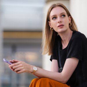 Portrait Of Young Confident Woman In City life