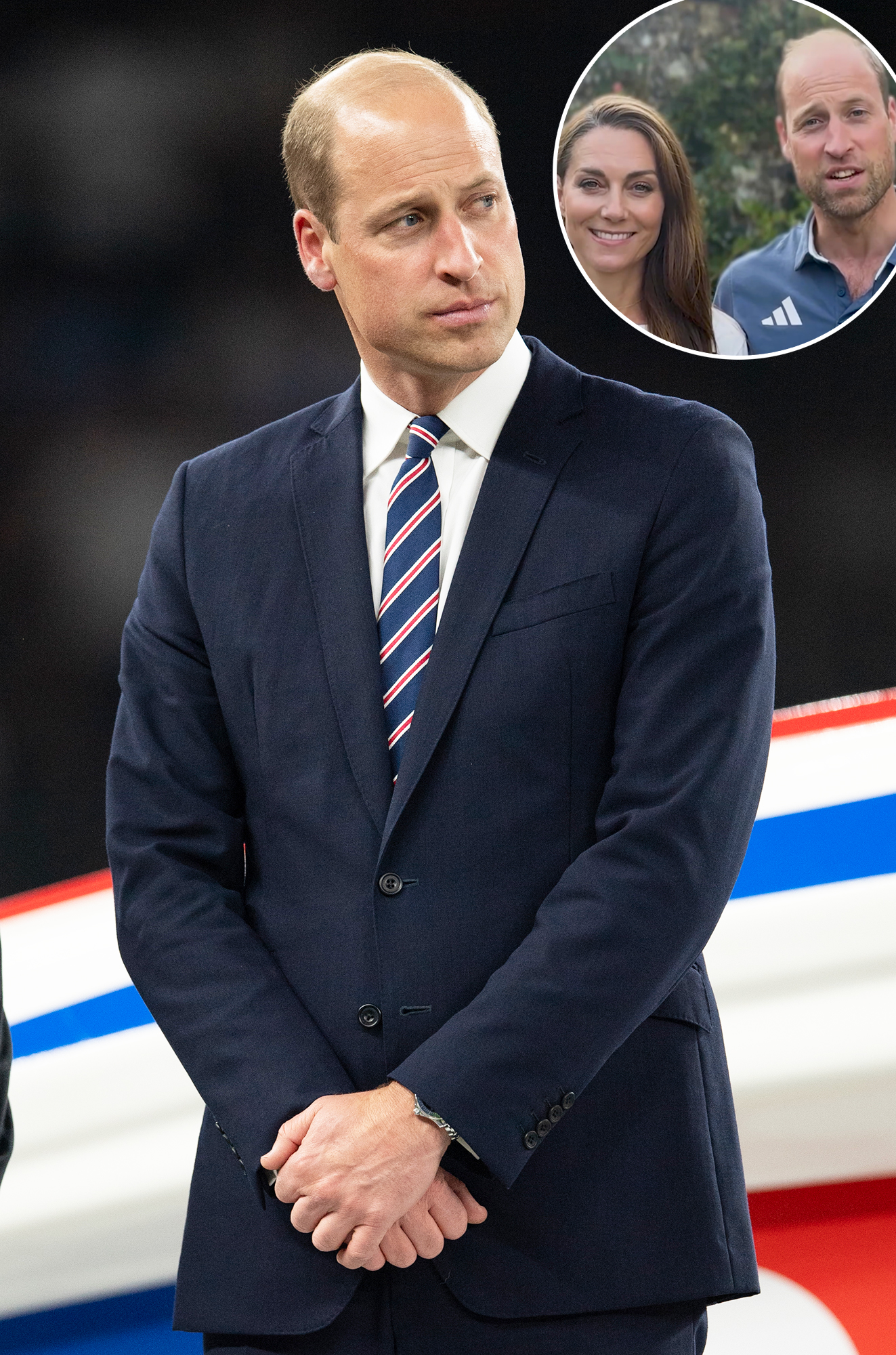 Prince William Debuts Scruffy Beard in Celebratory Paris Olympics Message With Wife Kate Middleton