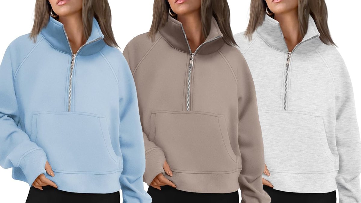Automet Half Zip Cropped Pullover Sweatshirt Amazon