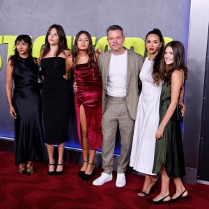 Matt Damon Joined by Wife Luciana, 4 Daughters at ‘Instigators’ Premiere