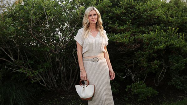 Nicky Hilton in beige matching set