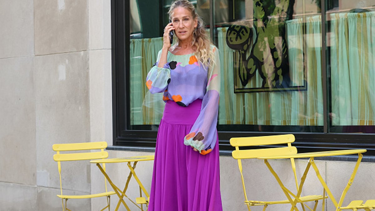 Sarah Jessica Parker on the set of And Just Like That