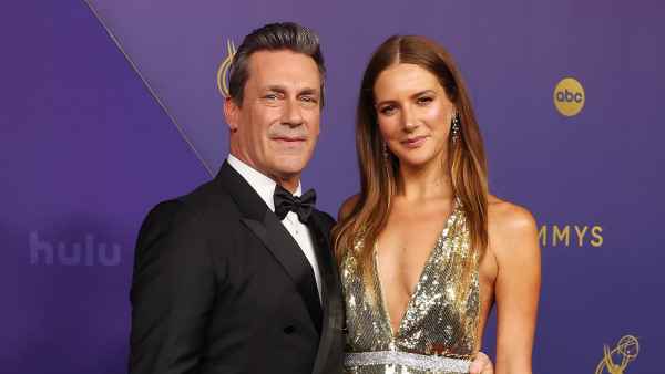 Feature Jon Hamm and Wife Anna Osceola Are So In Love on 2024 Emmys Red Carpet 2024 Emmy Awards