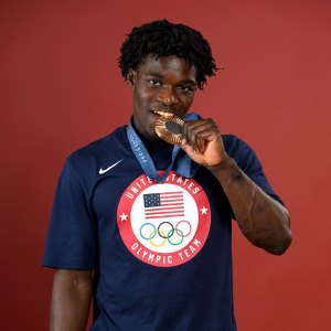 How Team USA Gymnast Fred Richard Got Gum All Over His Bronze Medal in Paris