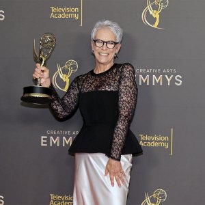 Jamie Lee Curtis Talks Selling Yogurt After Emmy Win