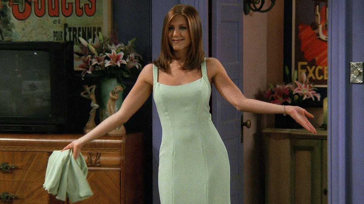 jennifer aniston casual dress Jennifer Aniston Takes NYC in the Chicest Belted Little Black Dress