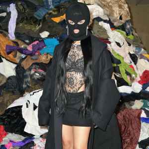 Camila Cabello Goes Incognito in a Ski Mask at Paris Fashion Week