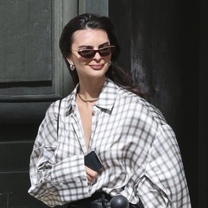 emily ratajowski at paris fashion week