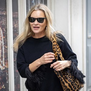 Kate Moss at Paris Fashion Week