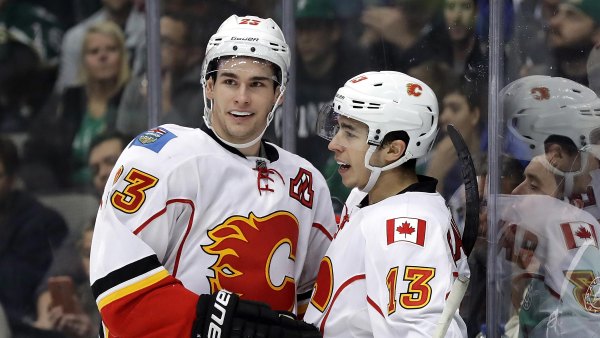 Sean Monahan Can Feel the Love From John Gaudreau After Blue Jackets Win 1st Game of the Season