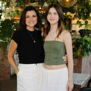 Tiffani Thiessen and daughter at t Cosette Wine Bar and was produced by Jason Rhee of the Rheefined Company