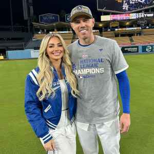 Dodgers' Freddie Freeman Runs to Wife Chelsea Right After Walk-Off Grand Slam at World Series