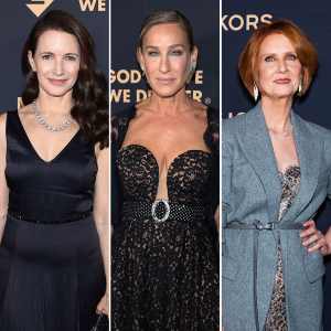 Feature Sex and the City Reunion on the Red Carpet Kristin Davis Sarah Jessica Parker Cynthia Nixon 02