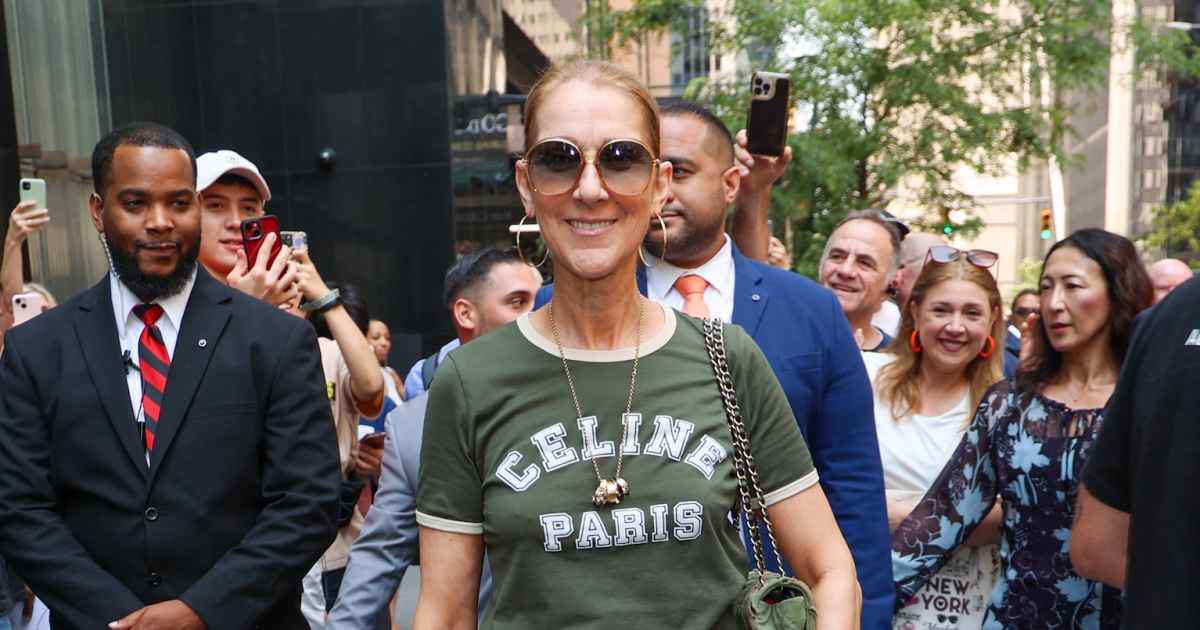 Watch Celine Dion Get Drenched in Gatorade on Sunday Night Football Watch Celine Dion Get Drenched in Gatorade on Sunday Night Football