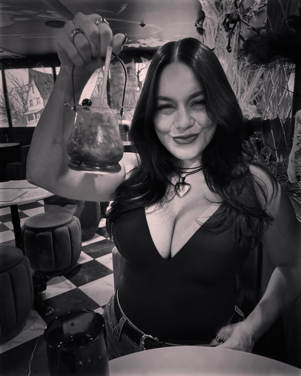 Vanessa Hudgens Shows Off Figure in Plunging Bodysuit