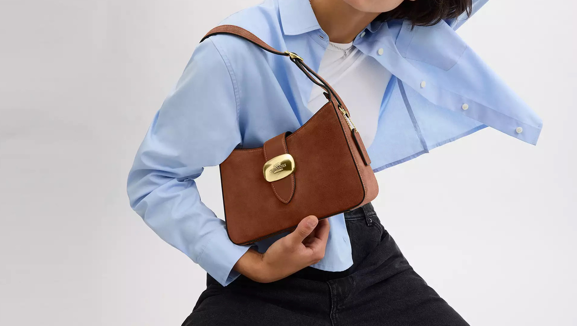 Coach Outlet Suede Bags on Sale