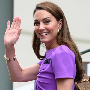 kate middleton in purple dress