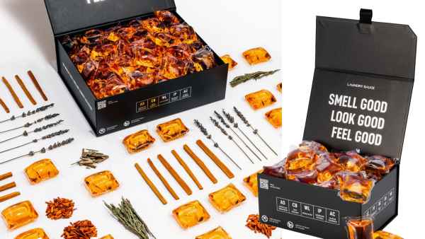 laundry space spanish leather detergent pods