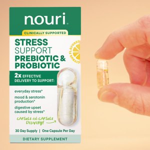 Nouri Stress Support Daily Prebiotic & Probiotic Capsules