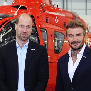 Prince William, David Beckham Look Dapper During Royal Charity Visit