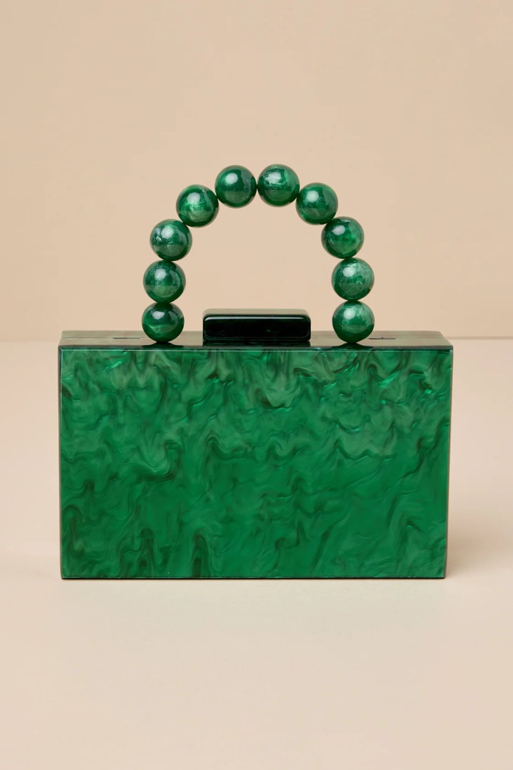 marble acrylic box clutch