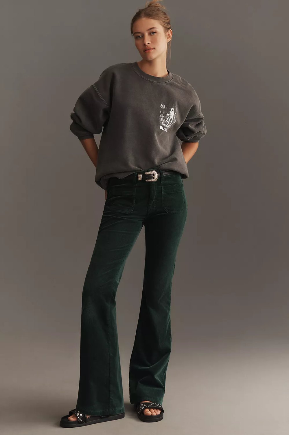 corduroy flare jeans