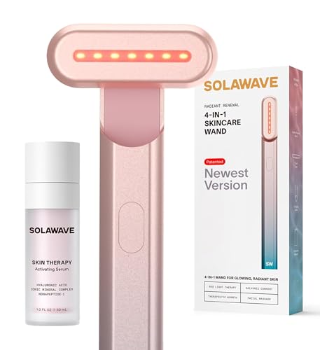 Solawave 4-in-1 Radiant Renewal Facial Wand & Skin Therapy Serum Bundle