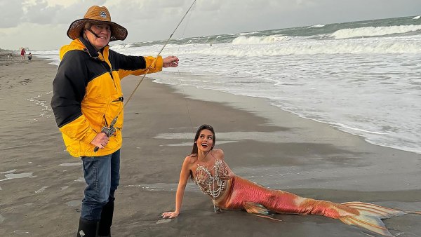 Bill Belichick and Girlfriend Jordan Hudson Dress as Fisherman and a Mermaid for Couples Costume