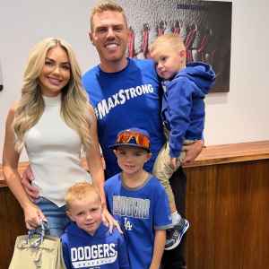Freddie Freeman and His Sons at Dodger Parade