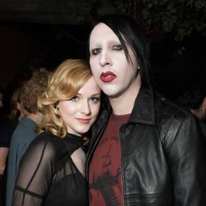 Evan Rachel Wood and Marilyn Manson